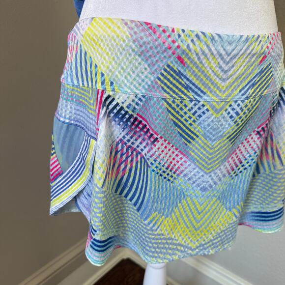 Lucky in Love Flow Motion Skort Set Multicolor size L/12 tennis golf pickleball - Picture 4 of 11